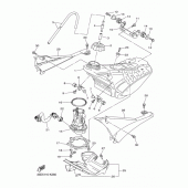 Схема узла: Топливный бак Yamaha YZ450F YZ450F