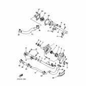 Схема узла: Водяной насос Yamaha FZX250 ZEAL
