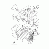 Схема вузла: Паливний бак Yamaha TTR125 TT-R125