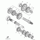Схема вузла: Трансмісія Yamaha XVS650 Drag Star Classic
