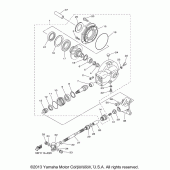 Схема узла: Вал приводной и редуктор Yamaha XVS650 V-Star Midnight Custom