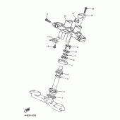 Схема вузла: Рульовий механізм Yamaha XJ900 Diversion