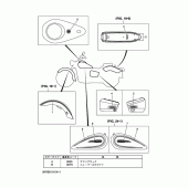 Схема вузла: Графіка та Емблема Yamaha XVS250 Drag Star