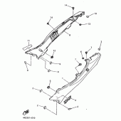 Схема вузла: Бічна кришка Yamaha XJ600 Diversion (Naked)