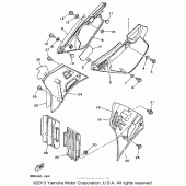 Схема узла: Боковая крышка Yamaha WR250 WR250Z