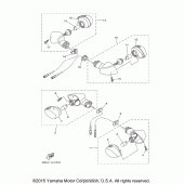 Схема узла: Поворотники Yamaha YZF-R3