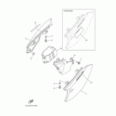 Схема вузла: Бічна кришка Yamaha TTR50 TT-R50