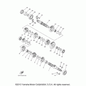 Схема узла: Трансмиссия Yamaha XV1900 Roadliner S