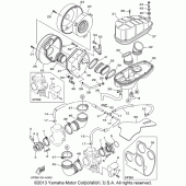 Схема вузла: Впускна система Yamaha XVS1100 V-Star Custom