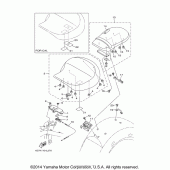 Схема вузла: Сидіння Yamaha XV1900 Stratoliner Deluxe