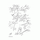 Схема вузла: Облицювальні елементи 1 Yamaha YZF-R125