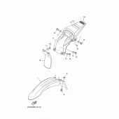 Схема вузла: Крило Yamaha TTR125 TT-R125