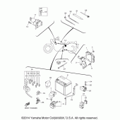 Схема узла: Электрооборудование (2) Yamaha XVS950 Bolt R-Spec