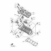 Схема вузла: Циліндр Yamaha YZF-R7 R7