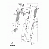 Схема узла: Вилка передней оси Yamaha XT660 XT660Z Tenere