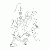 Схема узла: Топливный бак Yamaha WR250 WR250F
