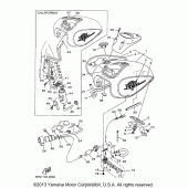 Схема вузла: Паливний бак Yamaha XVS650 V-Star Classic