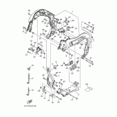 Схема узла: Рама Yamaha MT01 MT-01