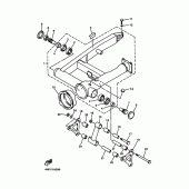 Схема узла: Задний рычаг и Подвеска Yamaha XVZ1300 Royal Star Tour Classic