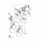 Схема узла: Передний тормоз Yamaha XJR1300