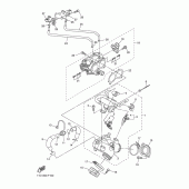 Схема узла: Впускная система 1 Yamaha XVS1300 Midnight Star