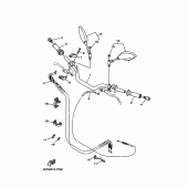 Схема вузла: Кермо та Тросики Yamaha MT09/ MTN850 MT-09