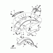 Схема узла: Крыло Yamaha XVS125 Drag Star