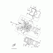 Схема узла: Головка цилиндра Yamaha YZF-R125