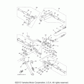 Схема узла: Подножки и Подставка Yamaha XV250 V-Star