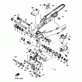 Схема узла: Задний рычаг и Подвеска Yamaha XTZ660 Tenere