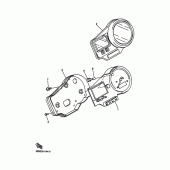 Схема вузла: Панель приладів Yamaha YZF-R6/YZF600 R6