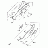 Схема вузла: Бічна кришка Yamaha YZF1000R Thunderace