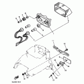 Схема узла: Задний фонарь (Стоп-сигнал) Yamaha XTZ750 Super Tenere