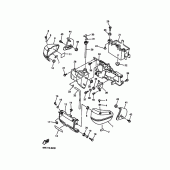Схема вузла: Бічна кришка Yamaha XVZ1300 Royal Star