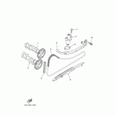 Схема узла: Распредвал и Цепь ГРМ Yamaha XP500 T-MAX