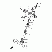 Схема вузла: Рульовий механізм Yamaha XJ900 Diversion