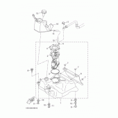 Схема узла: Топливный бак Yamaha YP400 X-MAX 400