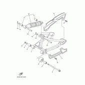 Схема узла: Задний рычаг и Подвеска Yamaha TTR90 TT-R90