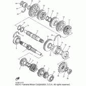 Схема вузла: Трансмісія Yamaha YZF600R Thundercat