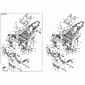 Схема узла: Рама Yamaha SRX400