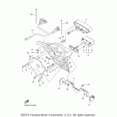 Схема вузла: Задній ліхтар Yamaha XVS1300 Stryker