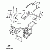Схема вузла: Варіант (ШАСІ) Yamaha XV1100 Virago