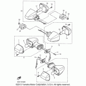 Схема узла: Поворотники Yamaha YZF600R Thundercat