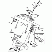 Схема узла: Рулевой механизм Yamaha XV250 Virago