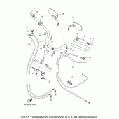 Схема вузла: Кермо та Тросики Yamaha XVS1100 V-Star Custom