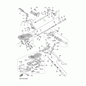 Схема вузла: Підніжки та Підставка Yamaha XVS650 Drag Star Classic