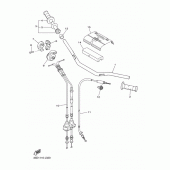 Схема вузла: Кермо та Тросики Yamaha YZ450F YZ450F