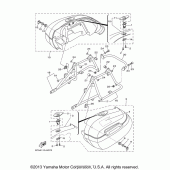 Схема вузла: Saddlebag (1) Yamaha XV1900 Stratoliner S