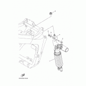 Схема вузла: Задня підвіска Yamaha TDM900
