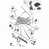 Схема вузла: Електроустаткування 1 Yamaha YZF-R6/ YZF600 R6
